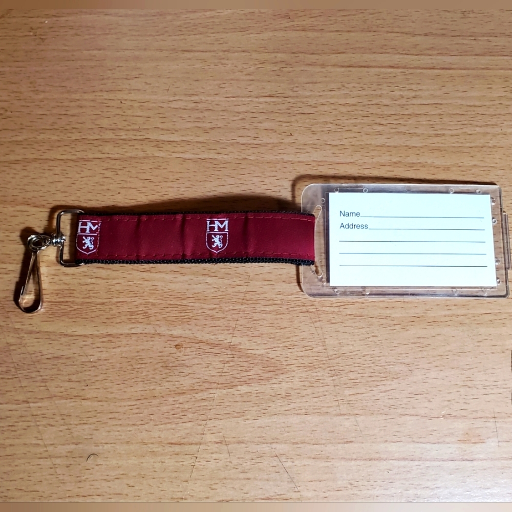 HARVARD Medical School Luggage Tag Ivy League Travel Name Tag EUC